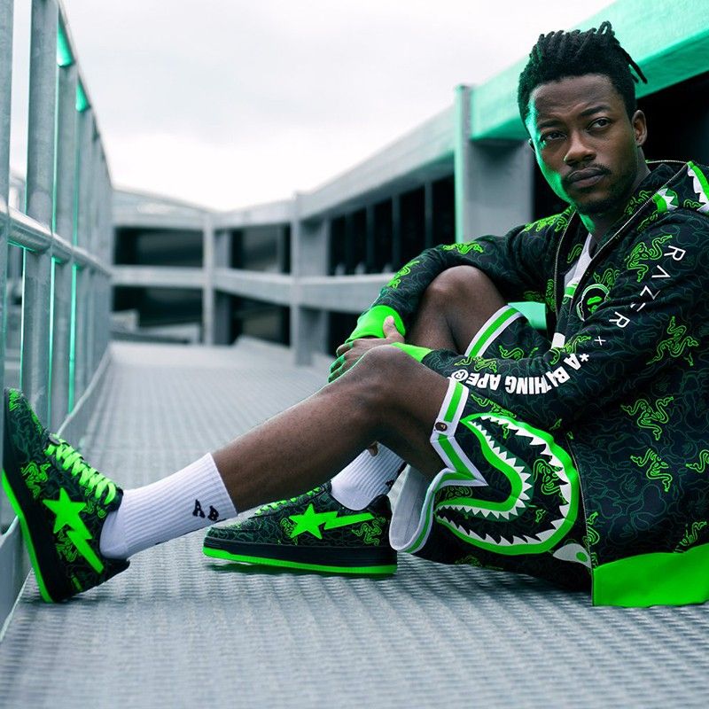 Razer x A Bathing Ape Bape STA Low “Neon Camo M1” (2022 
