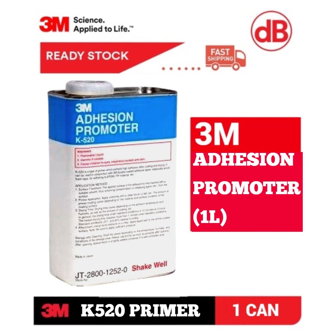 Ready Stock) 3M Adhesion Promoter K520 Primer (1L), Furniture  Home  Living, Home Improvement  Organisation, Home Improvement Tools   Accessories on Carousell