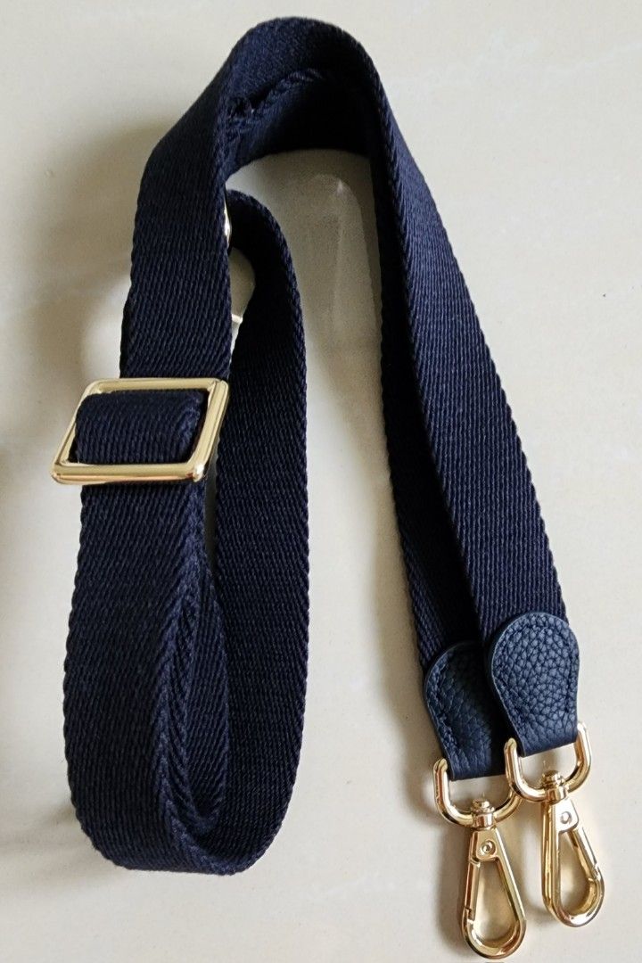 Replacement Dark Blue Bag Strap for Hermes Evelyne Bag