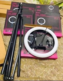 Ring light with adjustable
6-7 ft Tripod Stand, And Cp holder