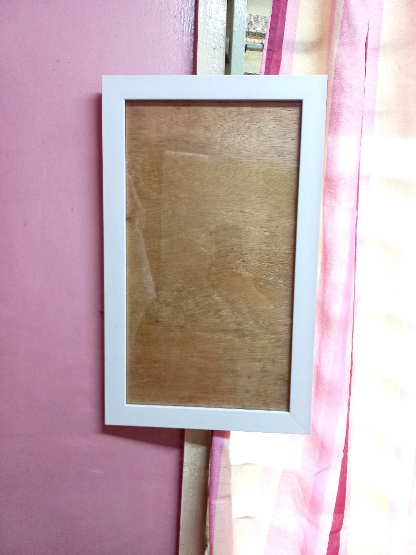SECONDHAND WHITE PICTURE FRAMES wood frame, glass on Carousell