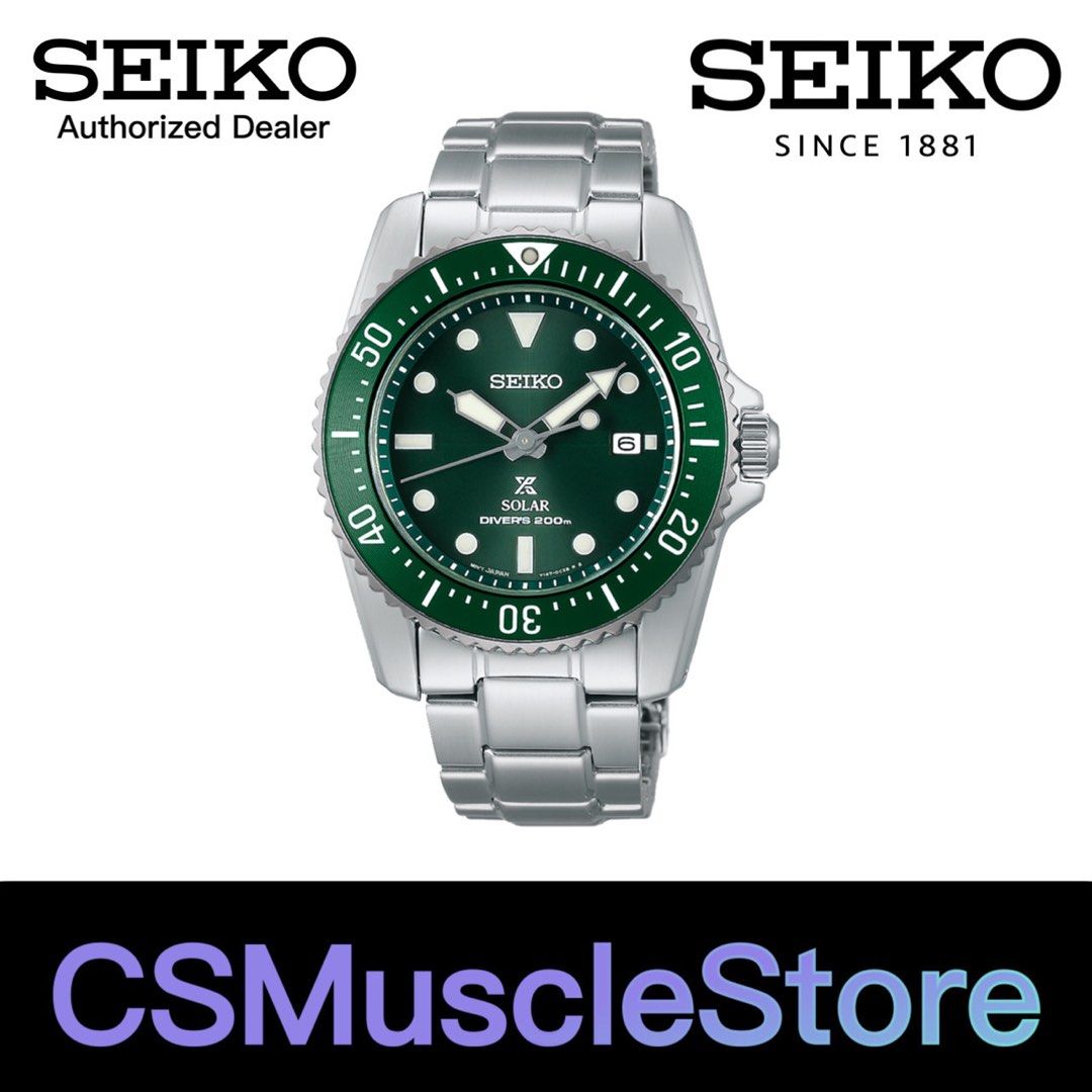 SEIKO Prospex Compact Solar Power Scuba Diver's Sapphire Crystal Glass Men  Watch SNE583P1, Men's Fashion, Watches & Accessories, Watches on Carousell