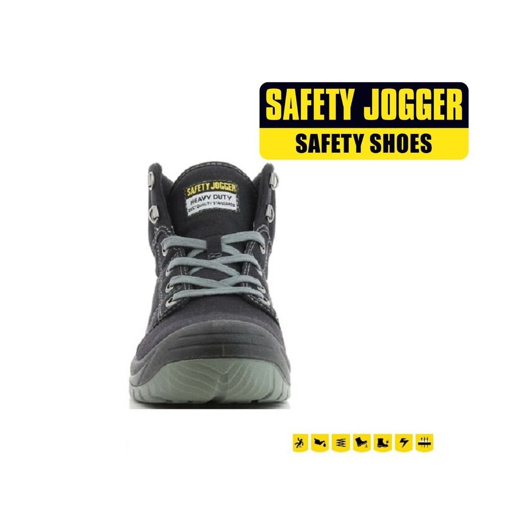 Sepatu Safety Jogger Desert Black, Fesyen Pria, Sepatu , Sepatu Boot di