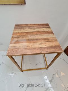 Small/Big table, Console table with glass