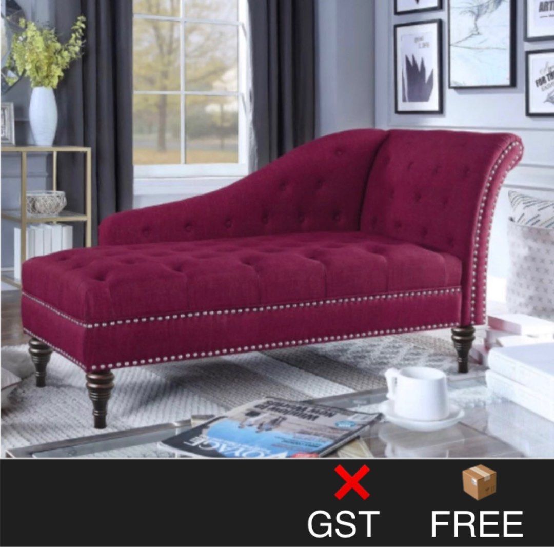 Studded chaise lounge on sale