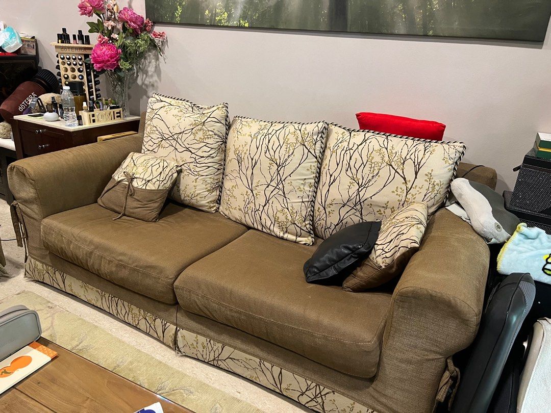 Sofa to Give Away, Furniture & Home Living, Furniture, Sofas on Carousell