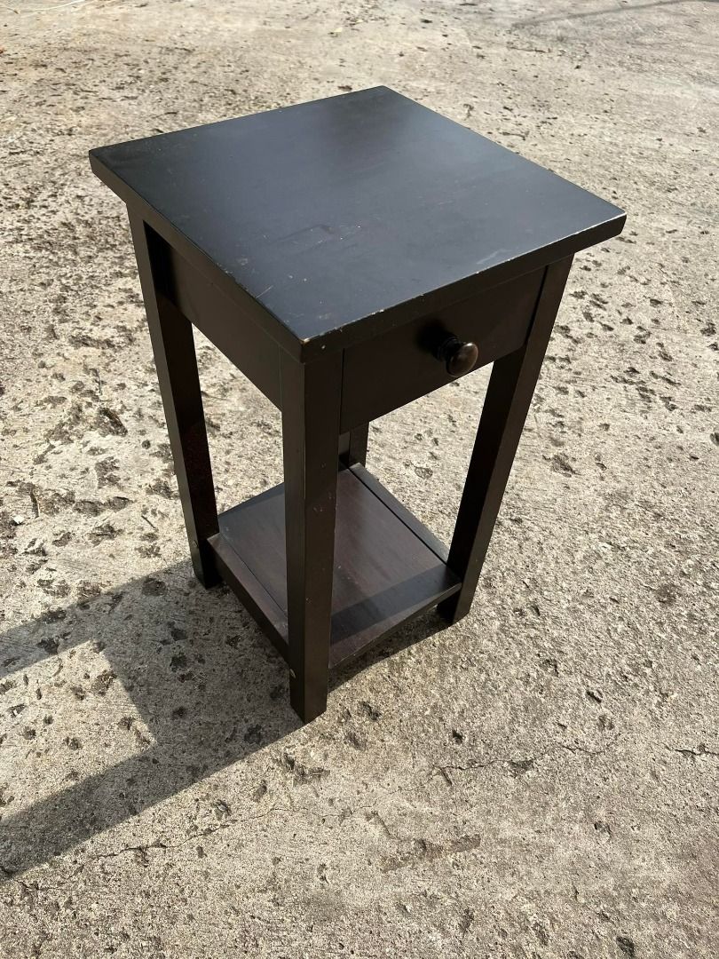 Solid Side Table Drawer Coffee NightStand, Furniture & Home