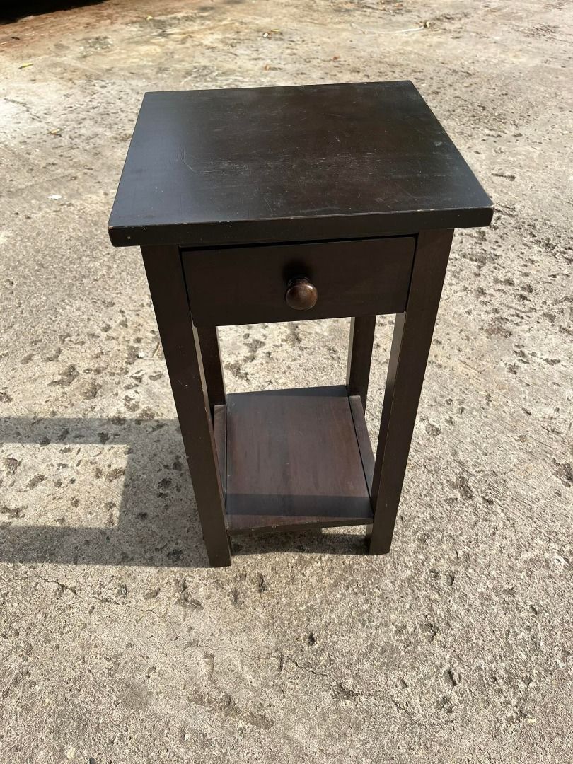 Solid Side Table Drawer Coffee NightStand, Furniture & Home