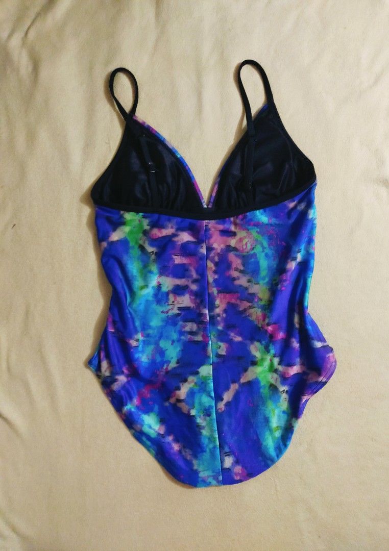 SPEEDO PLUS SIZE TIE DYE ONE PIECE SWIMSUIT, Women's Fashion, Swimwear