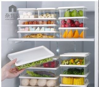 1pc 3800ml 304 Stainless Steel Refrigerator Food Preservation Box