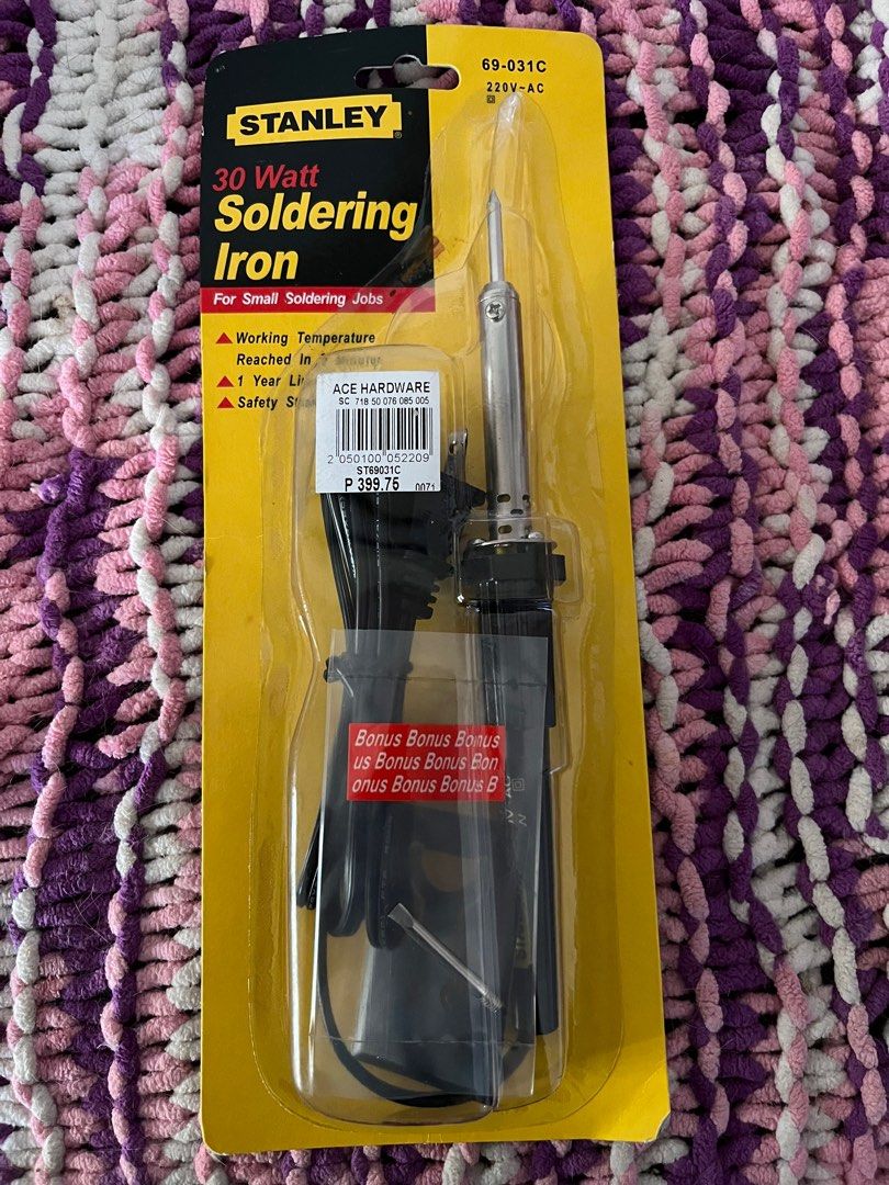 Stanley Soldering Iron 30watt, Commercial & Industrial, Construction