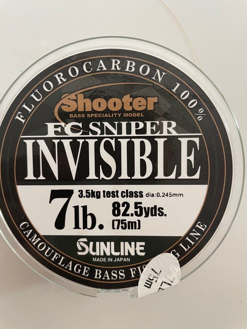 sunline invisible 7lb fluocarbon, Sports Equipment, Fishing on