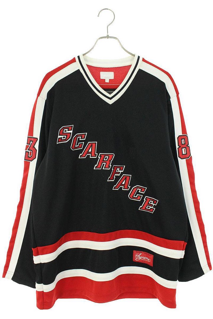 Supreme scarface hockey jersey white hotsell