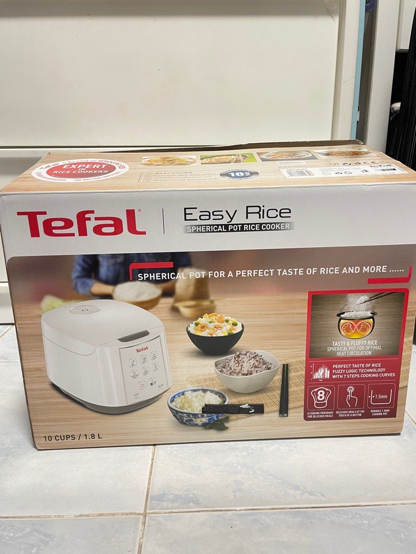 Tefal 1.8L RK732167 Fuzzy Logic Spherical Easy Rice Cooker, TV & Home