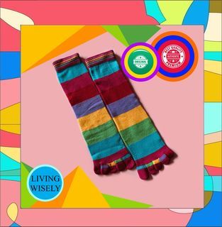 TopShop Multicoloured Toe Socks