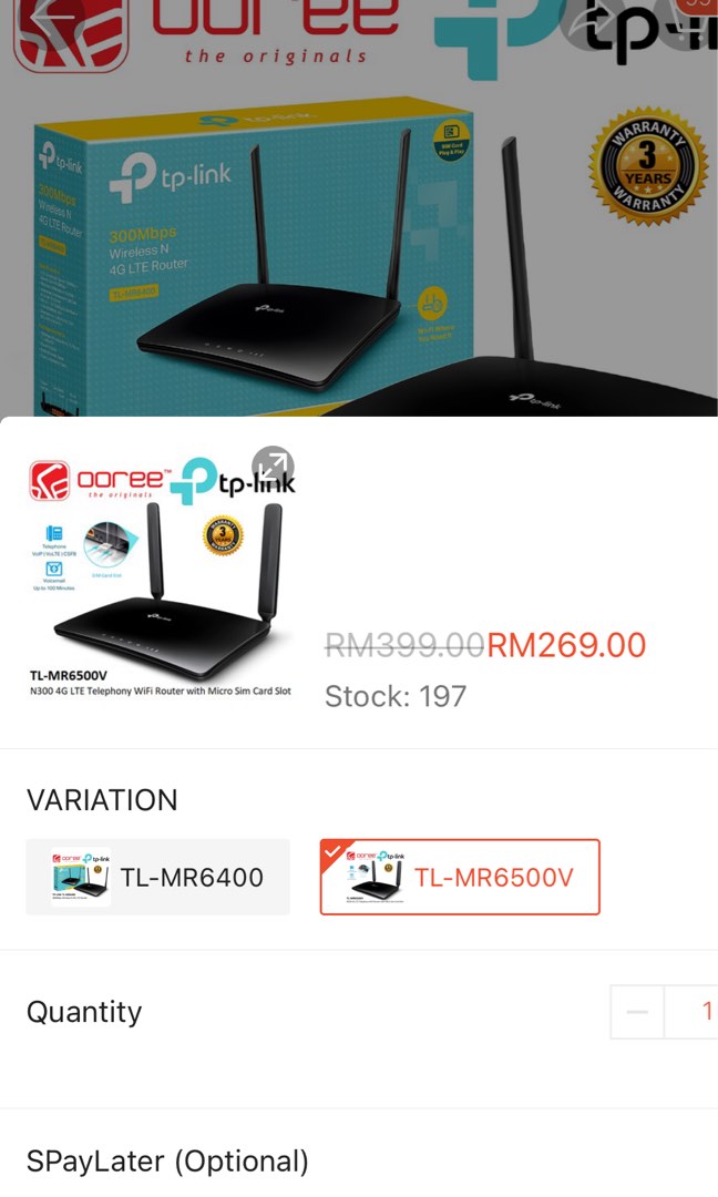 TP-link 4G Router/modem, Computers & Tech, Parts & Accessories ...