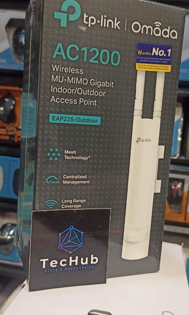 TP-Link EAP225 Outdoor AC1200 Wireless MU-MIMO Gigabit Access Point (Category: Networking) located in Makati City. Submitted by techubstoreandaccessories (Listing ID 1215503284, Image 2). Description: TP-Link EAP225 Outdoor AC1200 Wireless MU-MIMO Gigabit Access Point ON HAND! READY TO SHIP! 💯 GUARANTEED ORIGINAL ❗❗❗ ACTUAL PICS POSTED. DIRECT SUPPLIER❗❗❗BRANDNEW ITEMS❗❗❗ WITH 7DAYS REPLACEMENT FOR FACTORY DEFECTS AND 1YR WARRANTY ❗️2YRS WARRANT