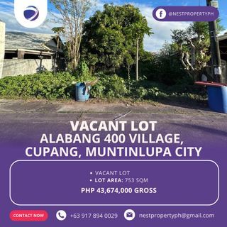 Vacant Lot Alabang 400 Village, Cupang, Muntinlupa City