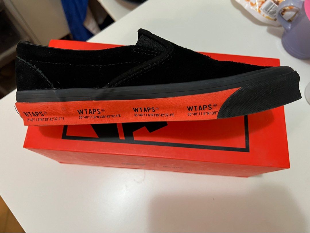 Vans Vault X WTAPS Classic Slip On LX Black Orange