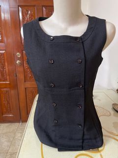 Vest/Atasan Kutung Hitam