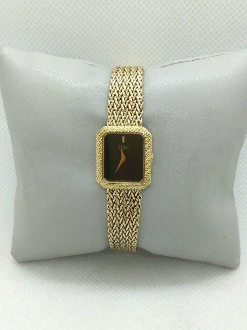 Seiko 24k gold watch top