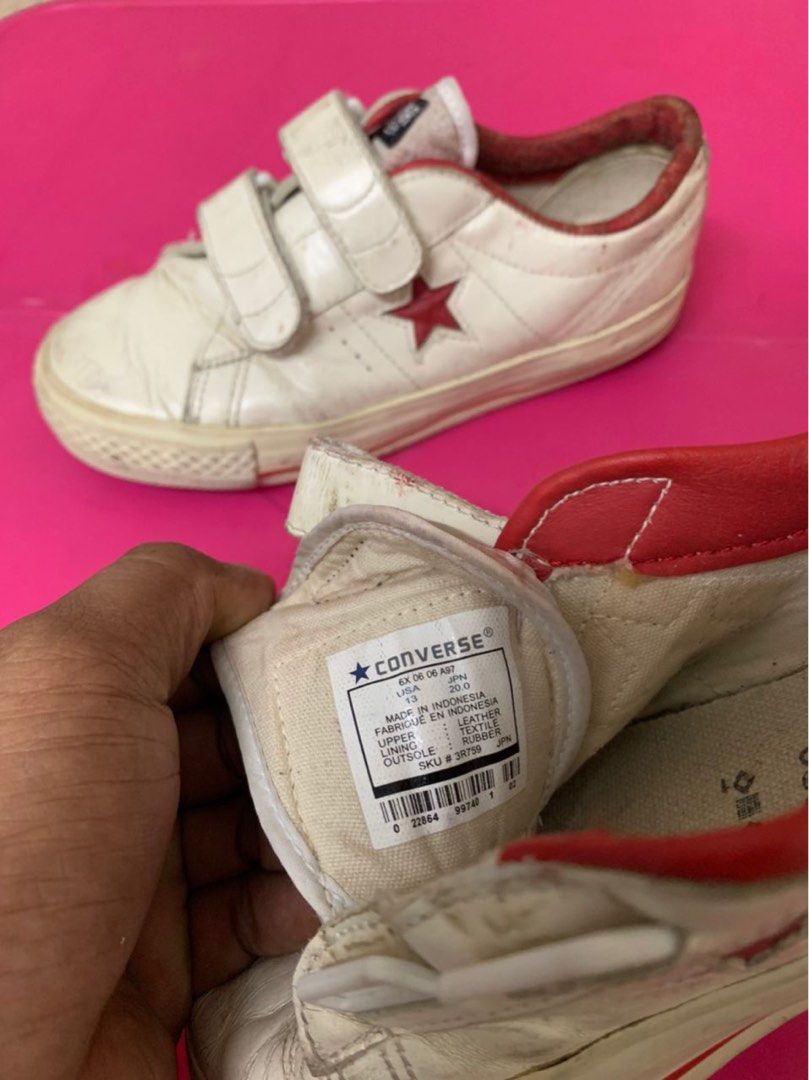 Vintage Converse One Star Velcro Kids Babies Kids Babies