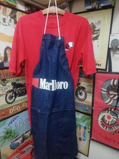 Vintage NOS Combo Marlboro Cowboy T Shirt and Apron