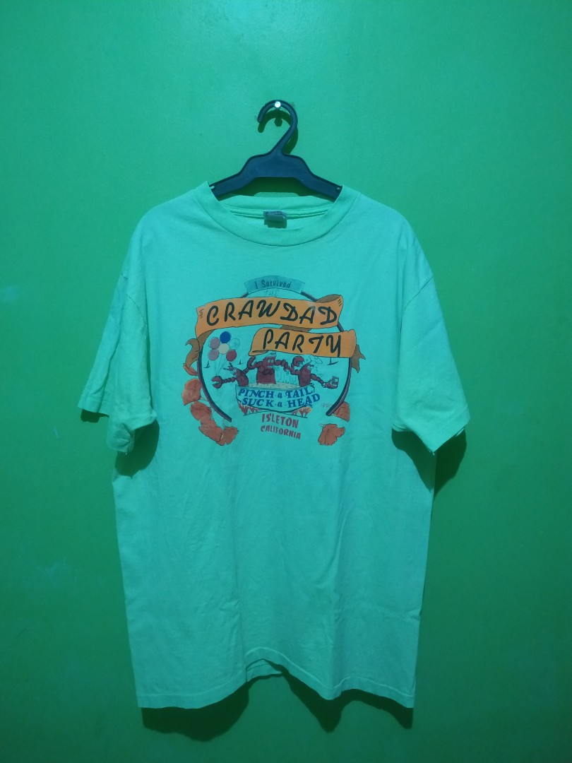 Vintage The Crawdad Party T-shirt (1990) on Carousell