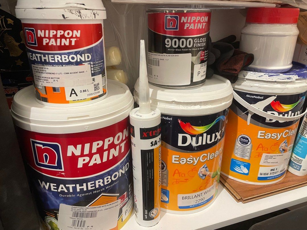 Wall paint Nippon paint , dulux, maxilite, etc, Furniture & Home