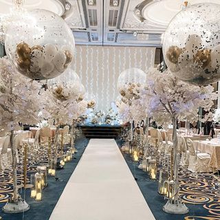 Wedding Balloons Aisle Explosive Balloons Wireless Remote Burst Balloons Explode balloons with mini balloons Decoration
