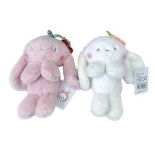 White and Pink Rabbit Bunny 16cm series Plush Toy