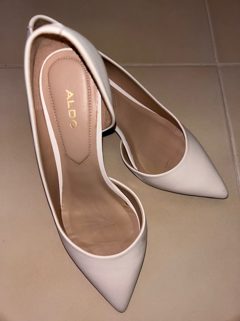 Aldo White Heels Womens Fashion Footwear Heels On Carousell 2392