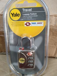Yale TSA 3 Dials Resettable Combination Padlock TYP1/32/119/1 32mm