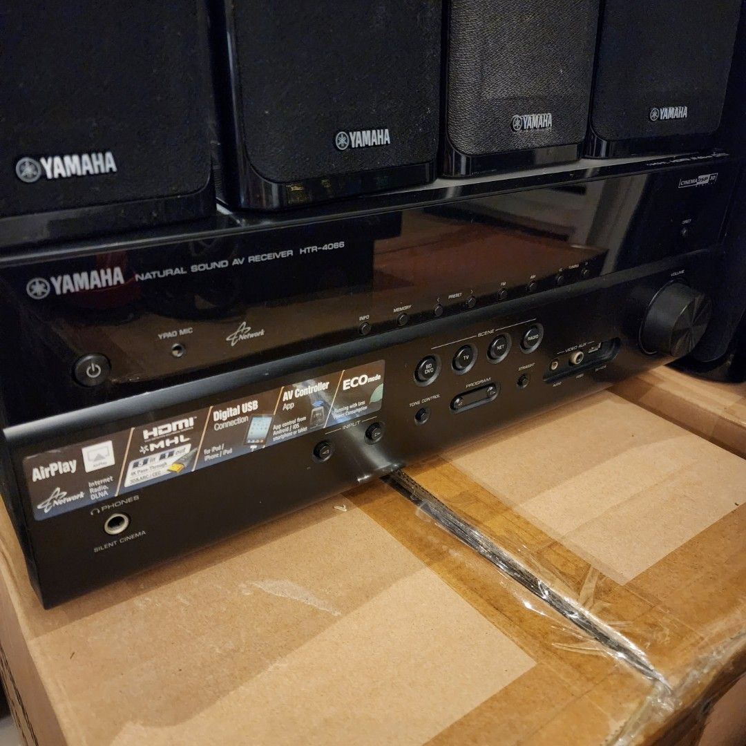 Yamaha HTR4066 Receiver & 5.1 Speakers Set, Audio, Soundbars, Speakers