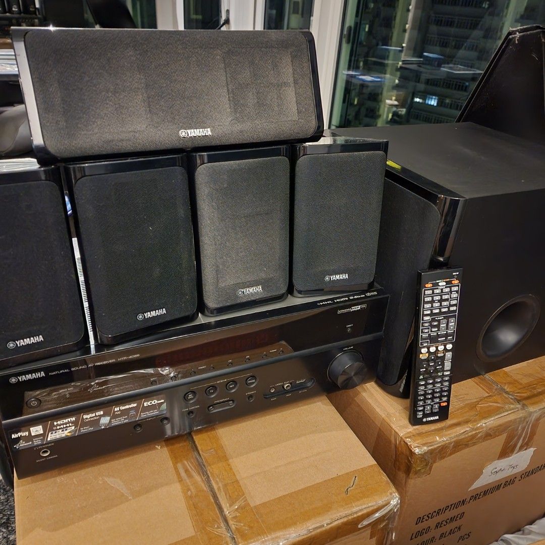 Yamaha HTR4066 Receiver & 5.1 Speakers Set, Audio, Soundbars, Speakers