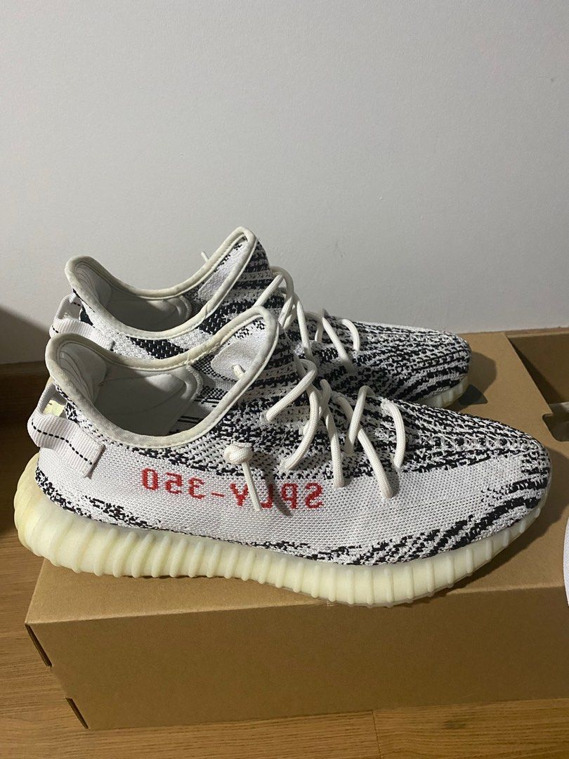 Yeezy Boost 350 V2 Zebra US 12 Men s Fashion Footwear Sneakers