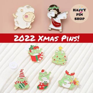 2022 Xmas Series Enamel Pins, Pin Badge, Christmas Pins (Buy 3 Free 1)