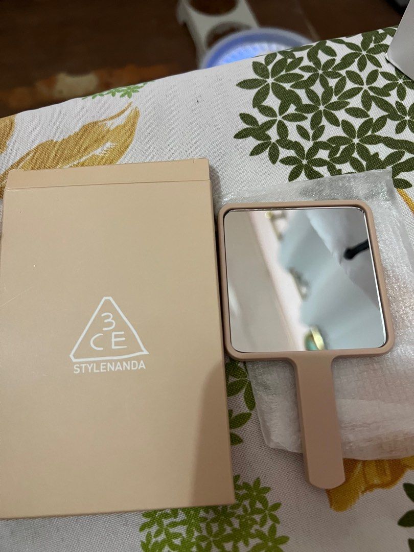 3CE Beige Mini Hand Mirror Limited Edition (Category: Mirrors) located in Masantol. Submitted by ginlyy (Listing ID 1215731935, Image 2). Description: 3ce authentic Limited edition Add 100 for sf (luzon) / 150 (viz-min).