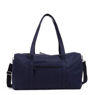 50L Vera Bradley Gym Duffel Bag for women ladies woman duffle bag large big capacity tote shoulder bag travel luggage workout sling bag in Navy Blue bag 
