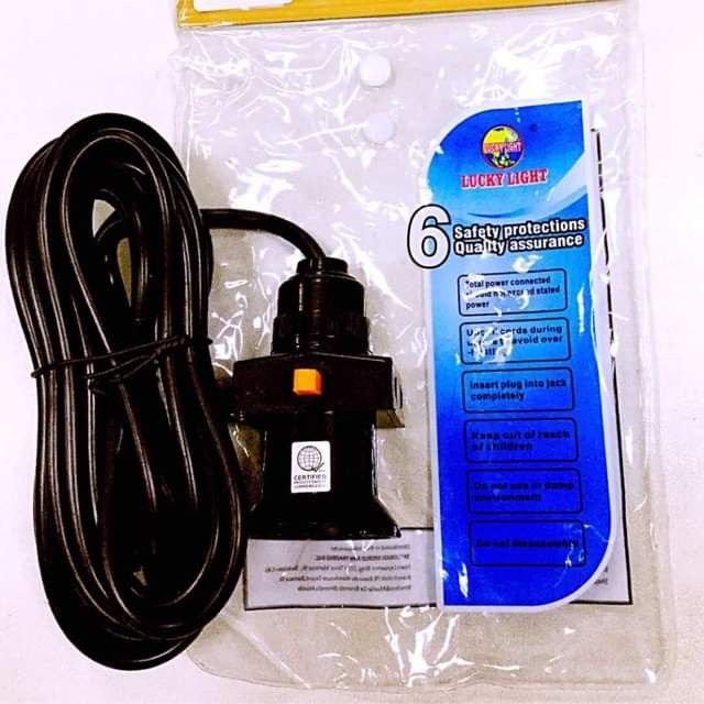 5 Metered Bulb Socket Extension, TV & Home Appliances, Electrical