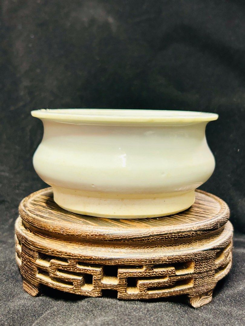 清朝白瓷德化窯花瓶唐物-
