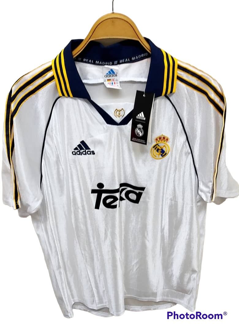 1998 Real Madrid Home Retro Reissued Short Sleeve Jersey