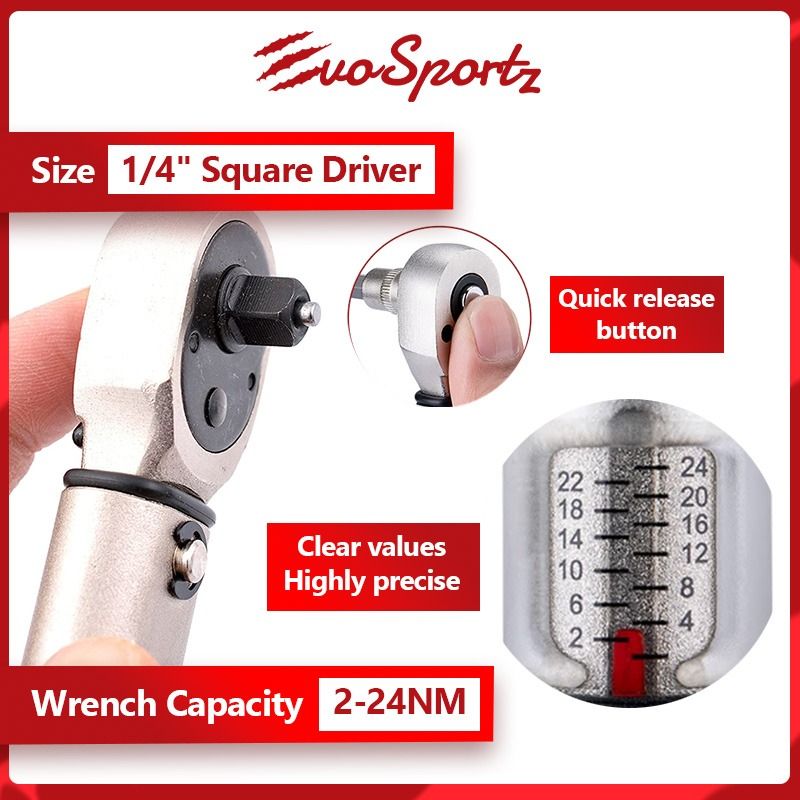 Bike Hand Torque Wrench Set YC-617-2S Bicycle Tools