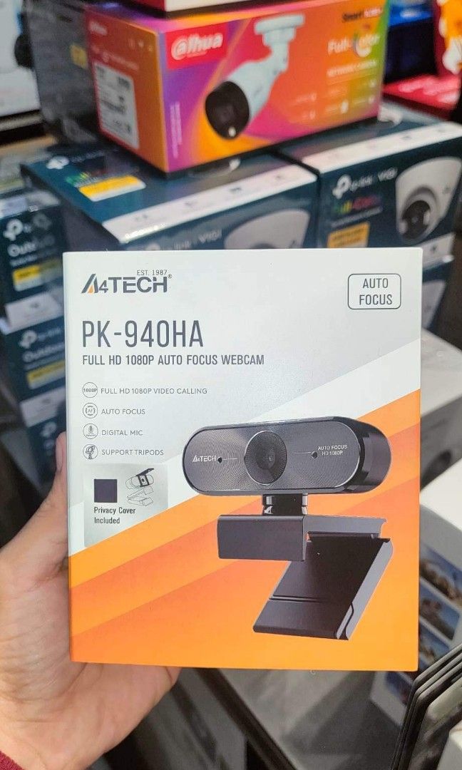 A4Tech PK-940HA Full HD 1080P Auto Focus Webcam Black (Category: Webcams) located in Makati City. Submitted by techubstoreandaccessories (Listing ID 1215837669, Image 1). Description: A4Tech PK-940HA Full HD 1080P Auto Focus Webcam Black Ready for Pick-Up / Same Day Delivery Via Lalamove‼️ DETAILS: ✅ Actual Picture Posted. ✅BRAND NEW, SEALED, & ORIGINAL. ✅7 Days Replacement for Factory Defects and 1year Limited Warranty. (Terms and conditions app