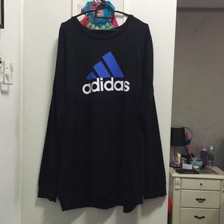 Adidas 3 Stripes Big Logo Future Icon Spellout Oversized Baggy Sweatshirt Tops