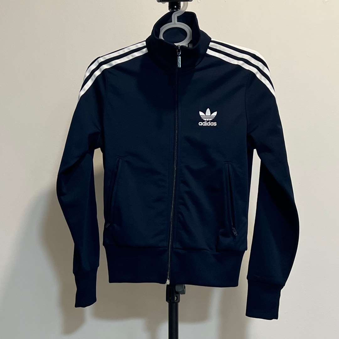 Adidas jacket sales navy blue