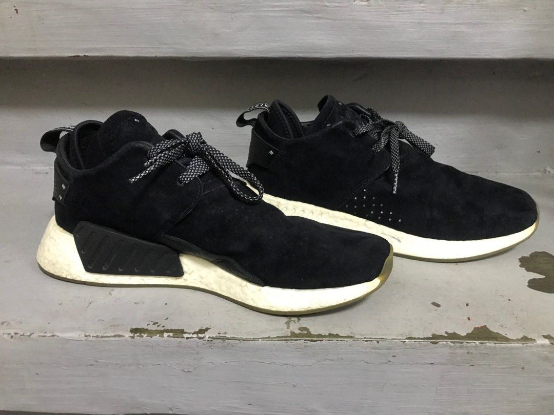 Adidas nmd black suede online