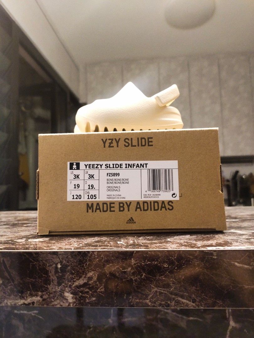 Adidas Yeezy Slides Bone Infant US 3K UK 3K