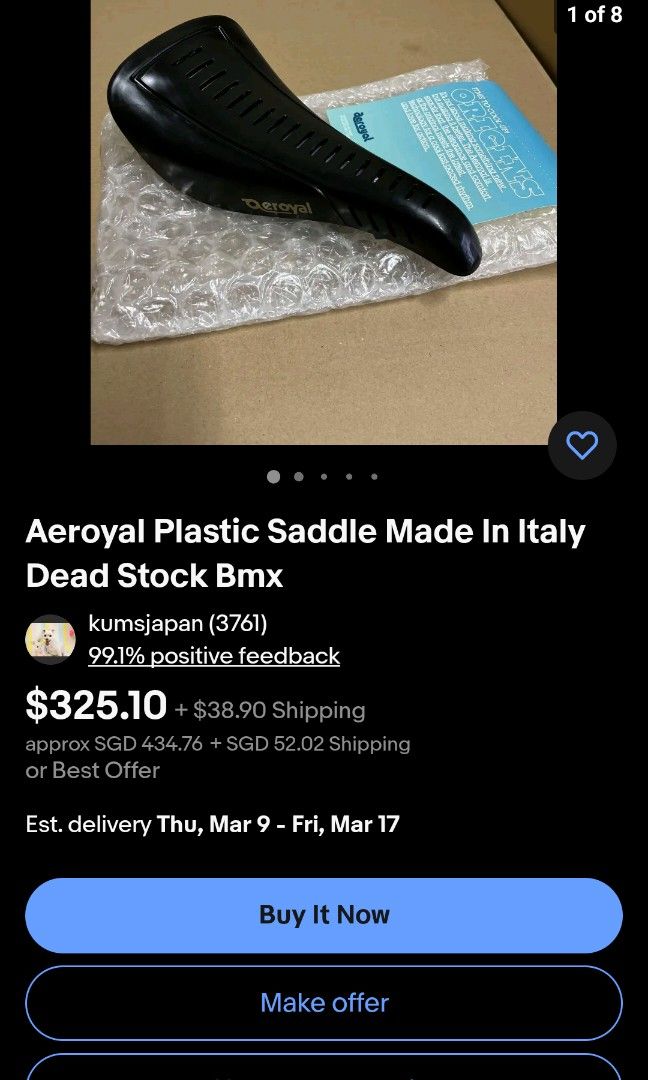 Aeroyal bmx store seat