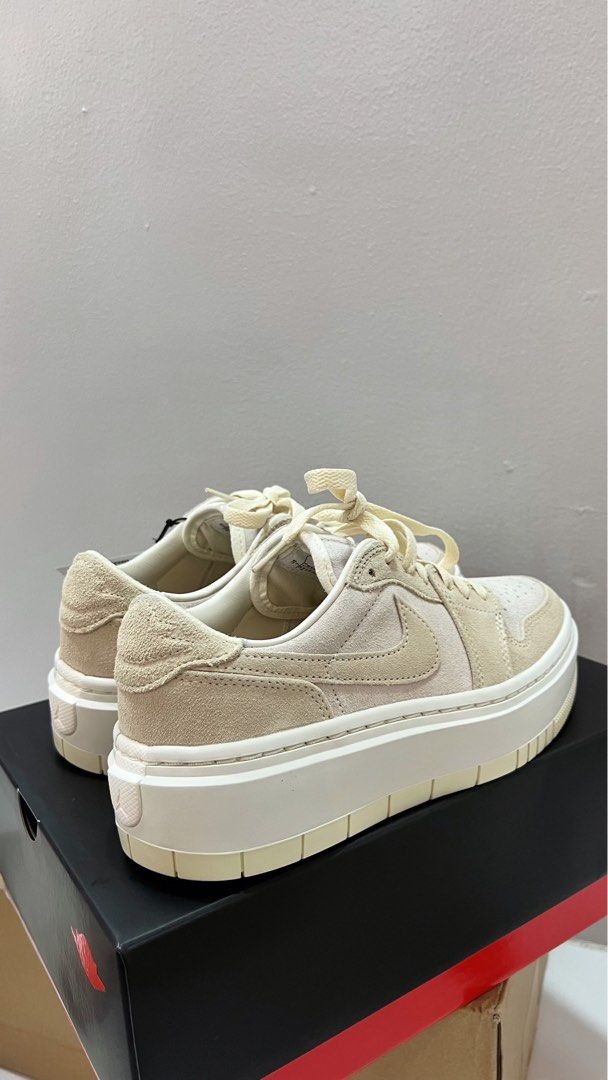 AIR JORDAN 1 ELEVATE LOW (SAIL / COCONUT MILK COLORWAY) BEIGE AND WHITE